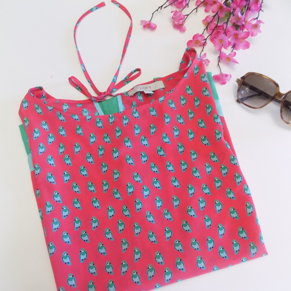 NWOT Summer Print Sleeveless Top